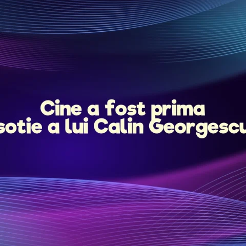 cine a fost prima sotie a lui calin georgescu