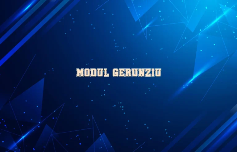modul gerunziu