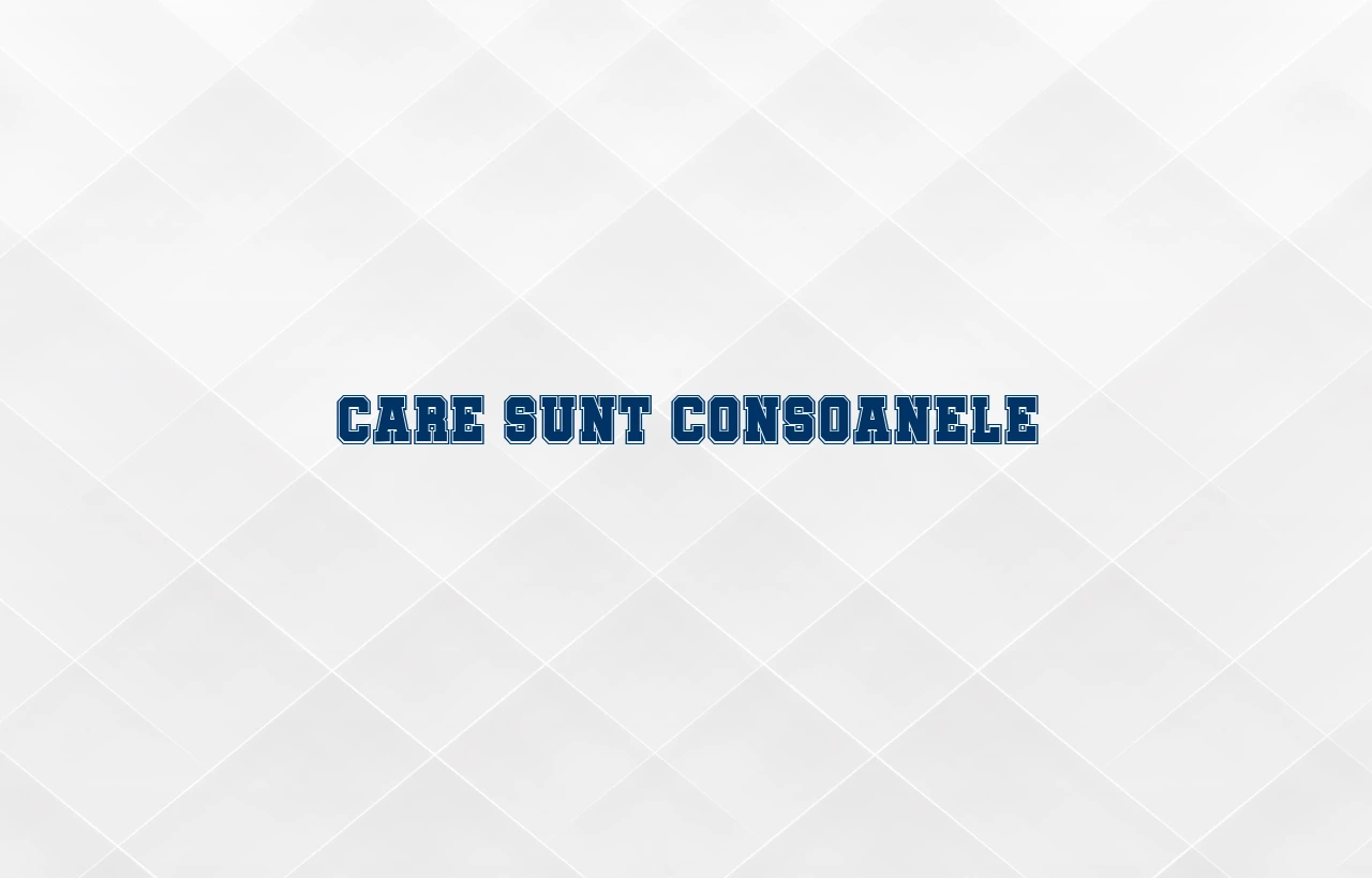 care sunt consoanele
