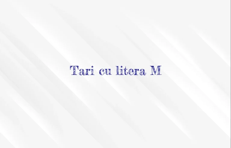 tari cu litera m
